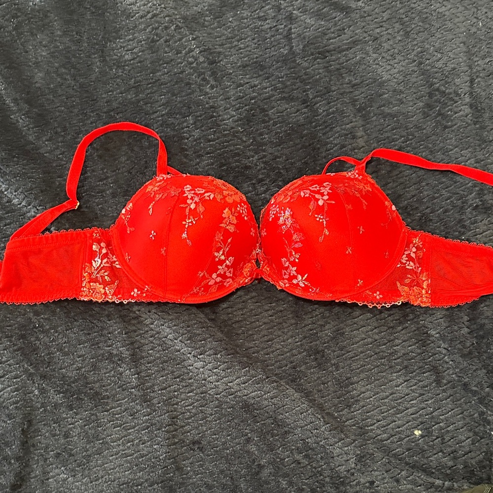 Victoria's Secret Red Lace Bra